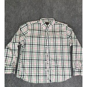 Untuckit Men's Regular Fit Long Sleeve Multicolor Plaid Button Down Shirt XL